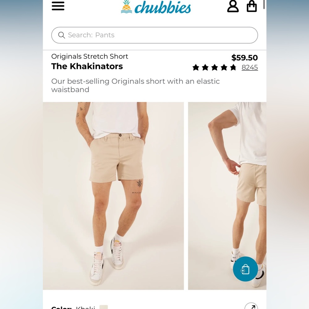 Chubbies original 5.5 in shorts